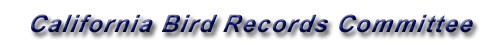 California Bird Records Committee